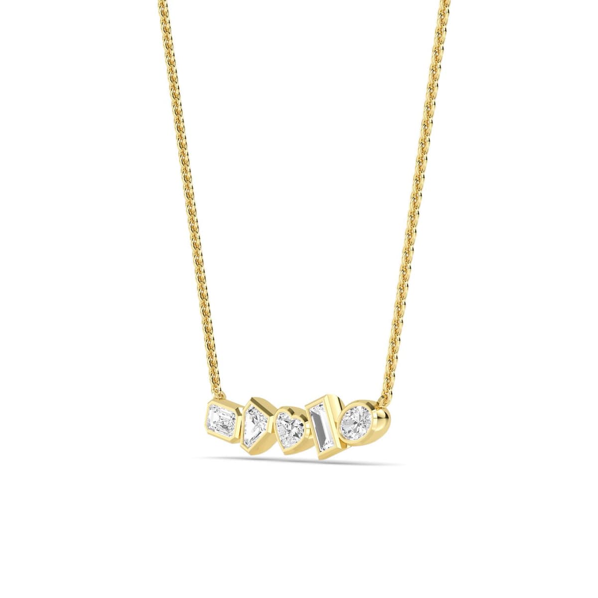 14K Yellow Gold Lab Grown Diamond PENDANT 0.56 ctw SJP32447FS-0.50CT