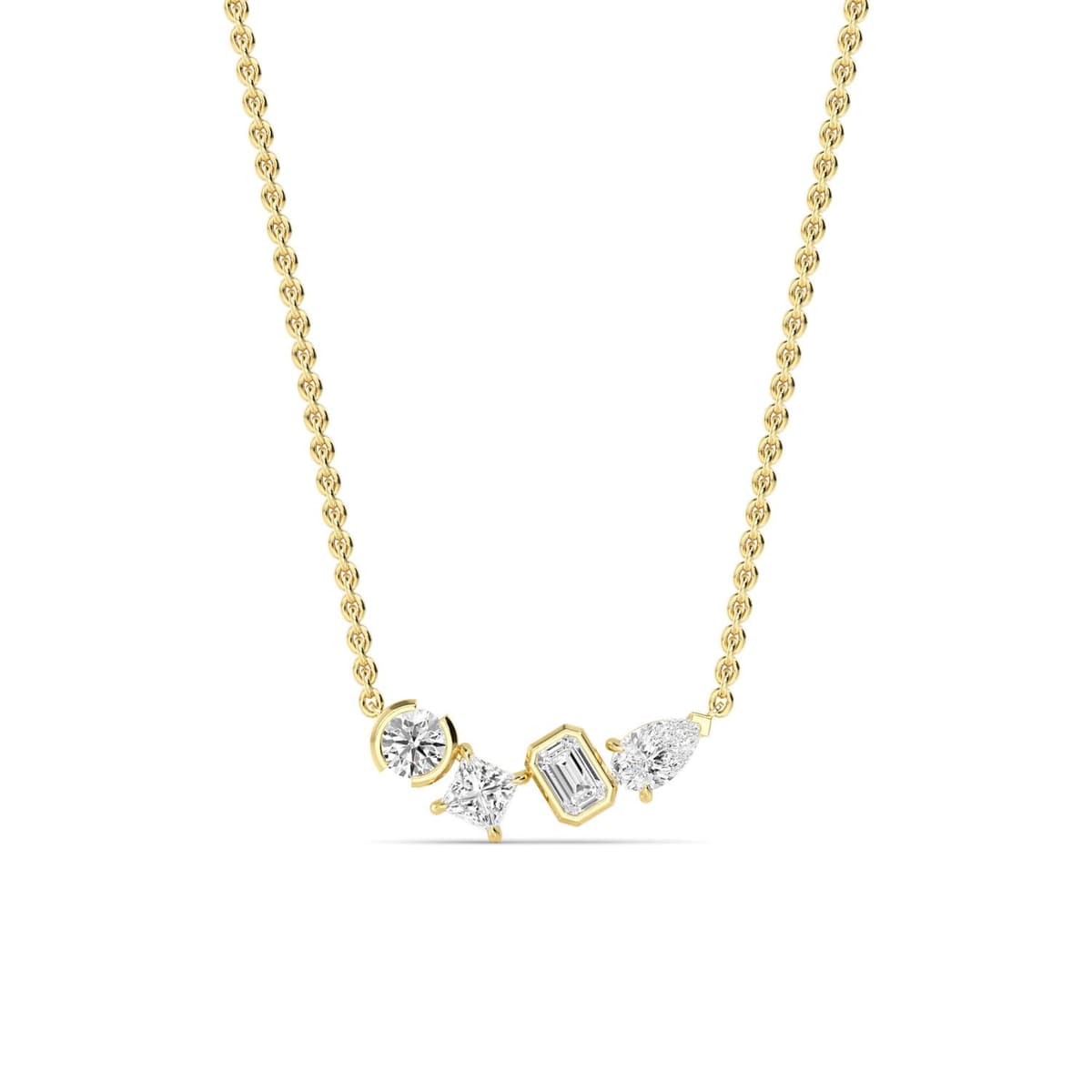 14K Yellow Gold Lab Grown Diamond PENDANT 1.06 ctw SJP32448MS-1.00CT
