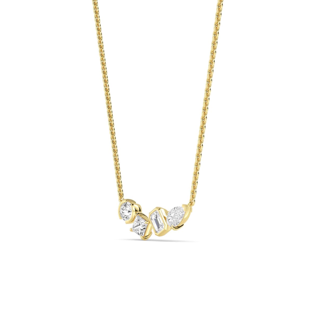 14K Yellow Gold Lab Grown Diamond PENDANT 1.06 ctw SJP32448MS-1.00CT