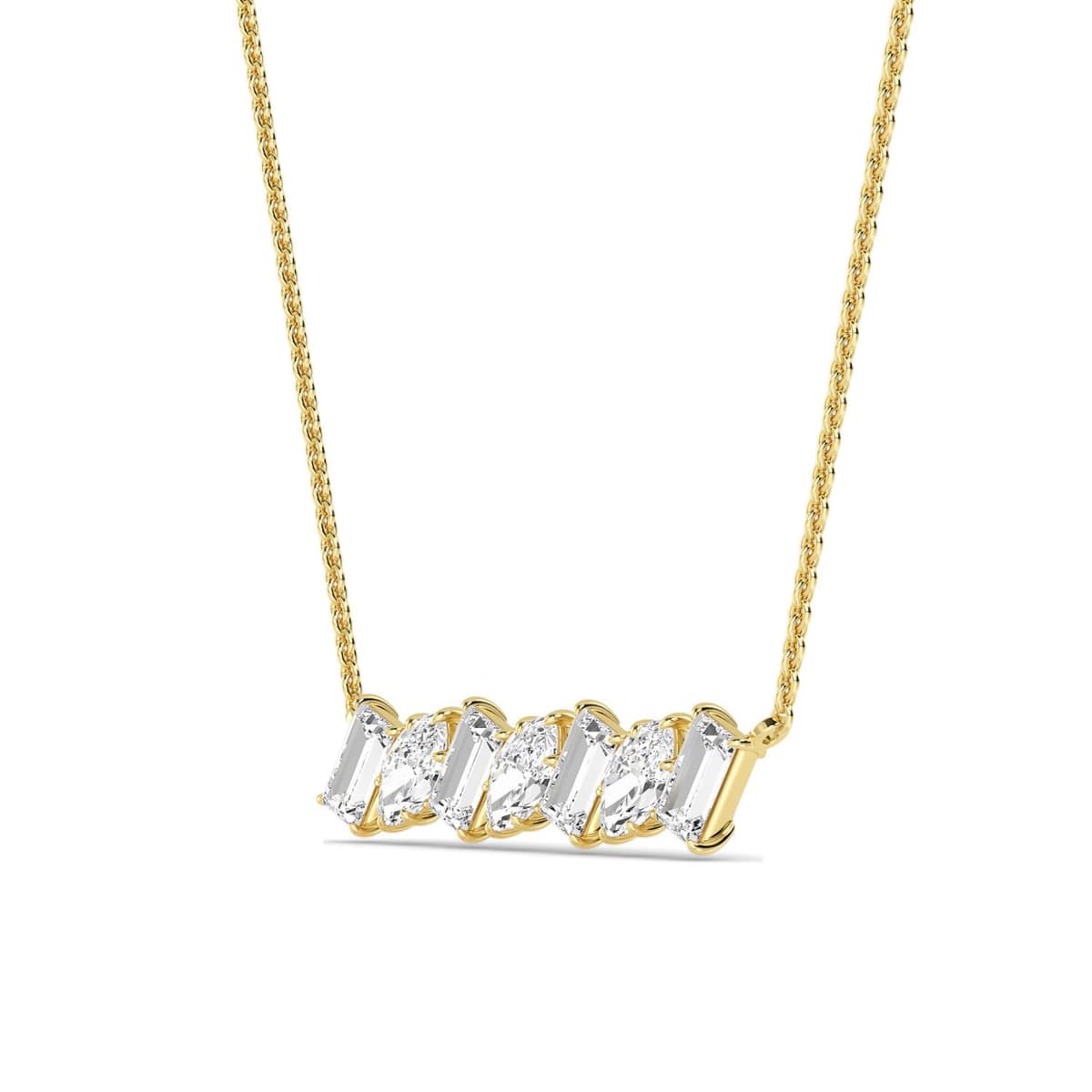 14K Yellow Gold Lab Grown Diamond PENDANT 1.02 ctw SJP32474-1.10CT
