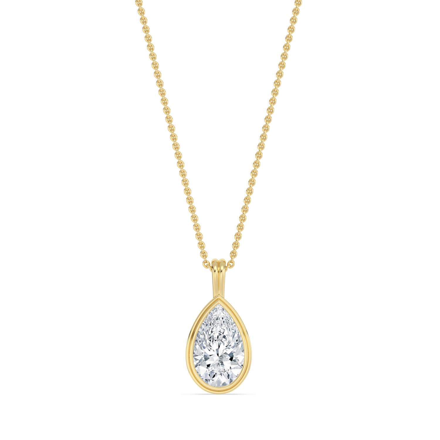 14K Yellow Gold Lab Grown Diamond PENDANT 1.50 ctw SJP32688PE-1.50CT