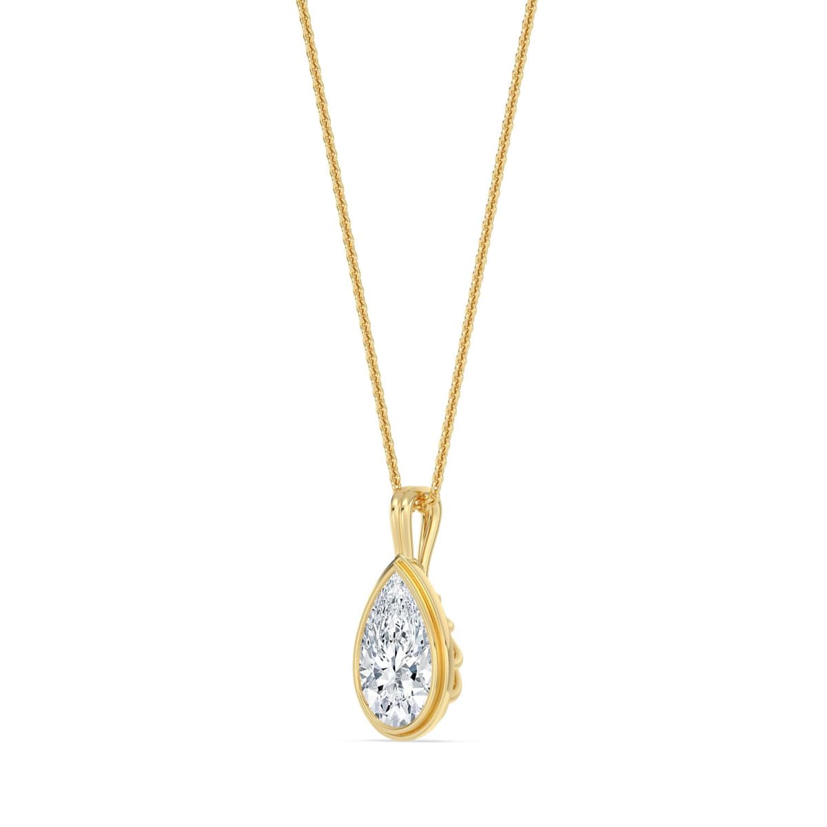 14K Yellow Gold Lab Grown Diamond PENDANT 1.50 ctw SJP32688PE-1.50CT