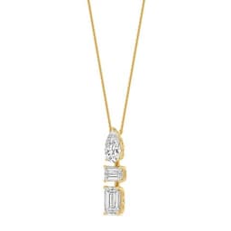 14K Yellow Gold Lab Grown Diamond PENDANT 3.74 ctw SJP32701-3.50CT