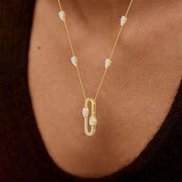 14K Yellow Gold Lab Grown Diamond PENDANT 3.68 ctw SJP32768-3.63CT-18IN