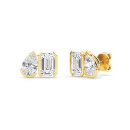 14K Yellow Gold Lab Grown Diamond EARRINGS 2.34 ctw SJPSE210111PEEM-2.33CT