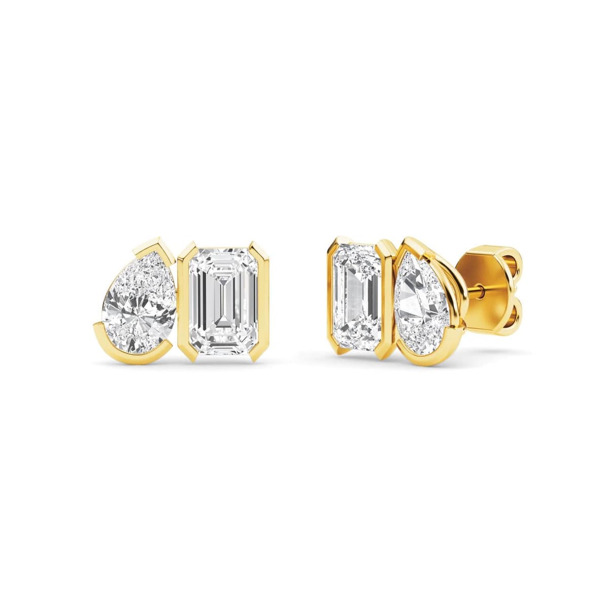 14K Yellow Gold Lab Grown Diamond EARRINGS 2.34 ctw SJPSE210111PEEM-2.33CT
