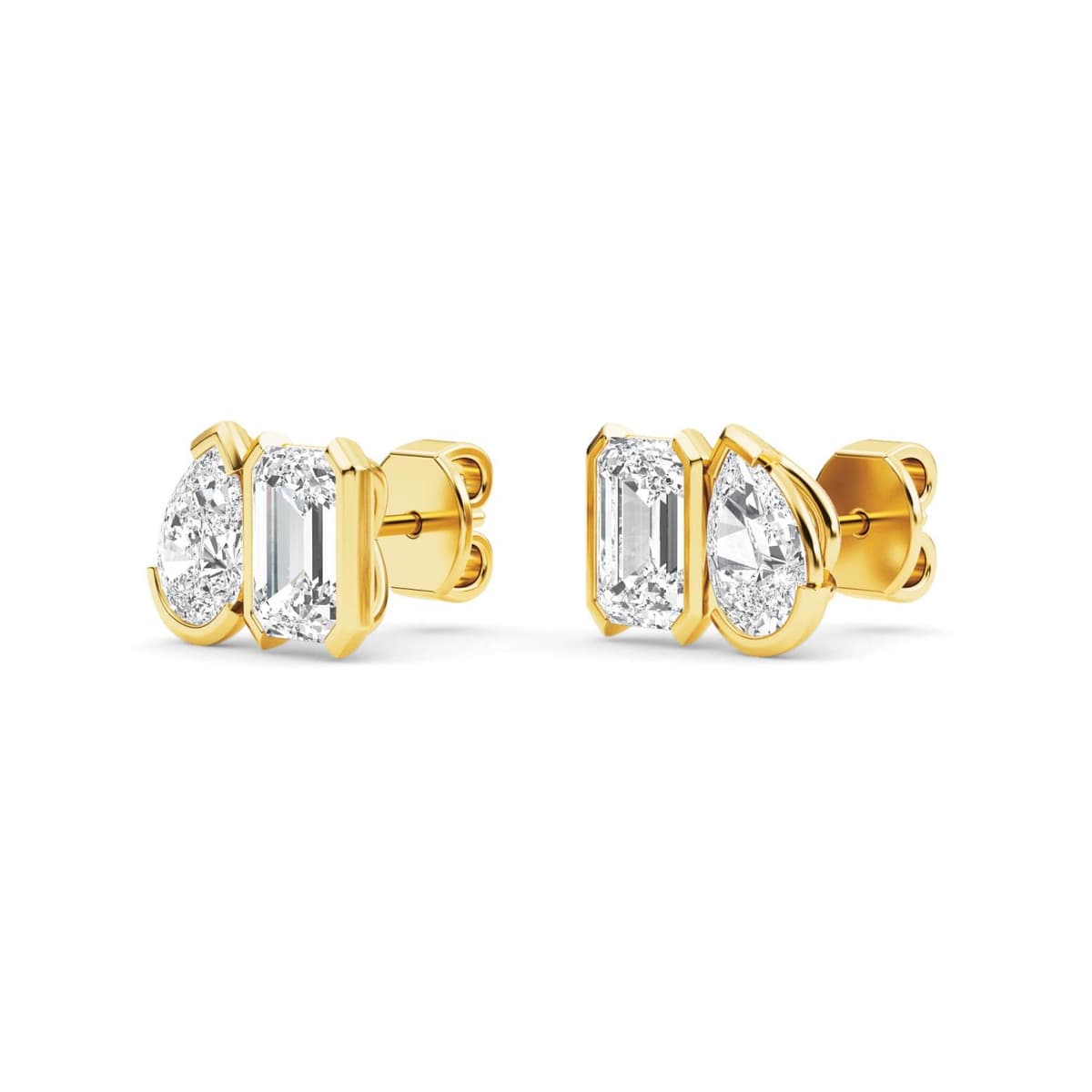 14K Yellow Gold Lab Grown Diamond EARRINGS 2.34 ctw SJPSE210111PEEM-2.33CT