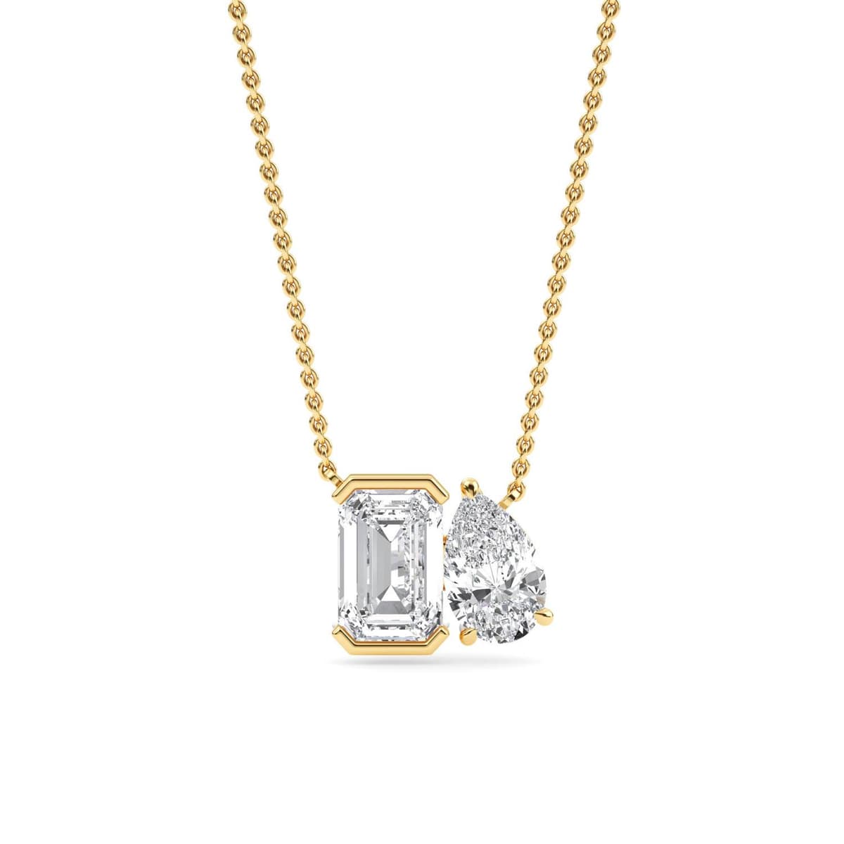 14K Yellow Gold Lab Grown Diamond PENDENT SET 3.04 ctw SJPSP210114EMPE-3.00CT