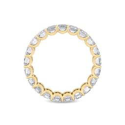 14K Yellow Gold 5 ct. tw. Emerald Cut Lab Grown Diamond Eternity Band SJR56076C