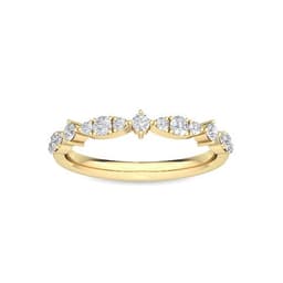 14K Yellow Gold 0.36 ct. tw. Lab Grown Diamond Stackable Ring SJR56089-0.33CT