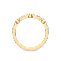 14K Yellow Gold 0.36 ct. tw. Lab Grown Diamond Stackable Ring SJR56089-0.33CT