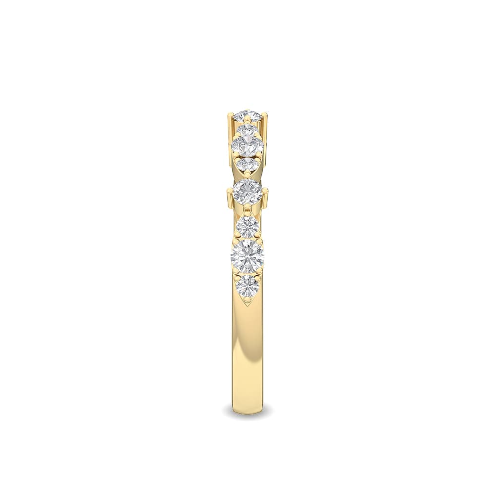 14K Yellow Gold 0.36 ct. tw. Lab Grown Diamond Stackable Ring SJR56089-0.33CT