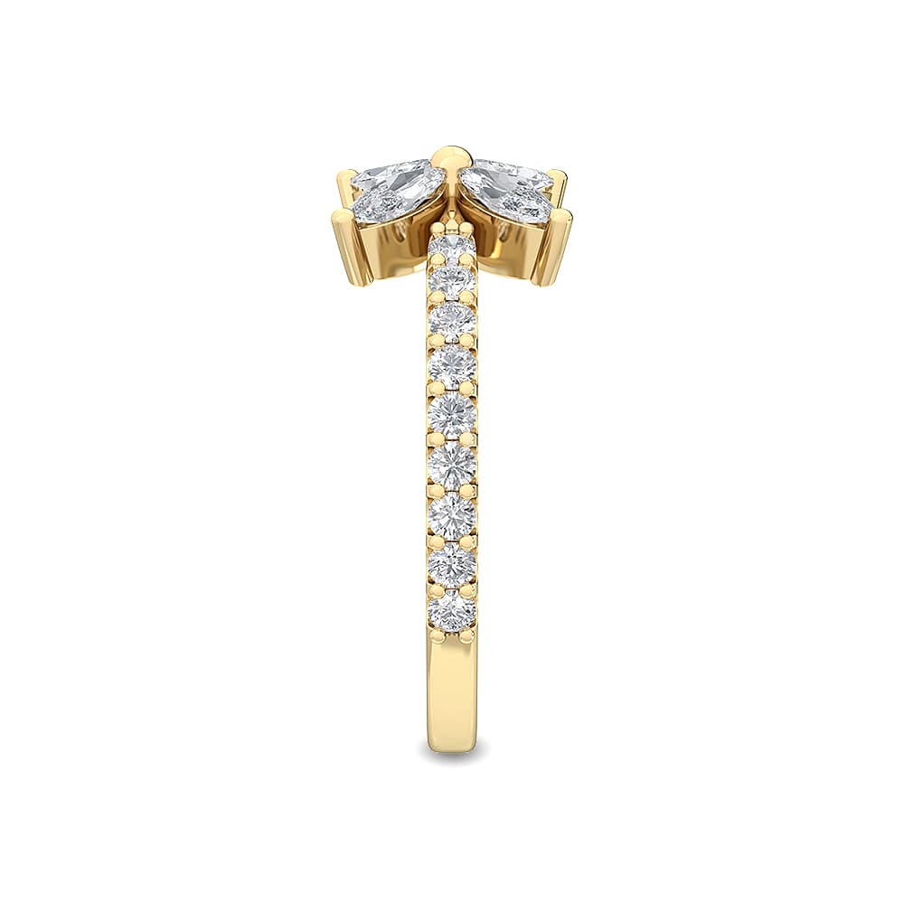 14K Yellow Gold 0.85 ct. tw. White Lab Grown Diamond Stackable Ring SJR56608