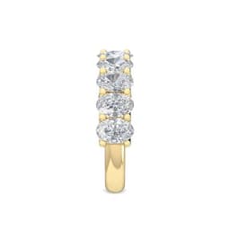 14K Yellow Gold Oval Cut 3.46 ct. tw. Lab Grown Diamond Stackable Ring SJR56609-3.50CT