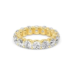 14K Yellow Gold Lab Grown Diamond Ring 6.50 ctw SJR59034-6.50CT