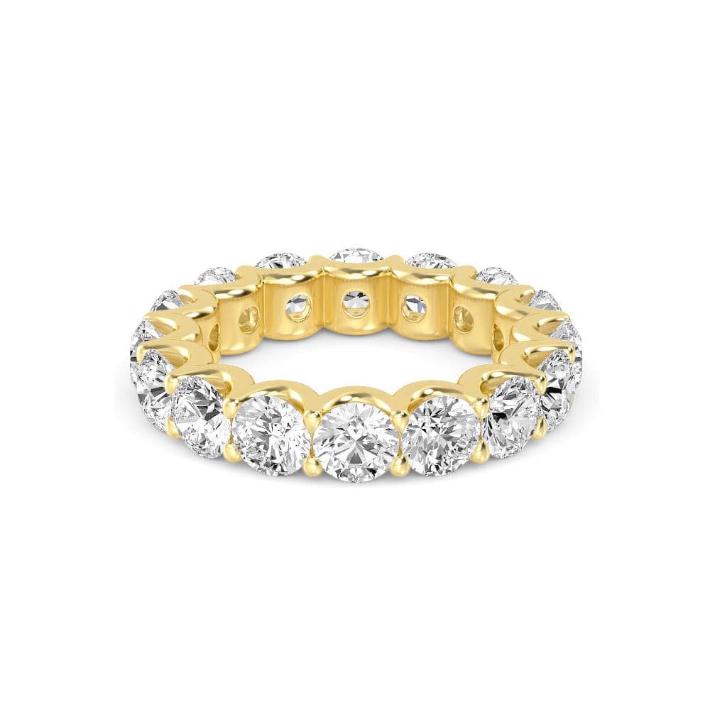 14K Yellow Gold Lab Grown Diamond Ring 6.50 ctw SJR59034-6.50CT