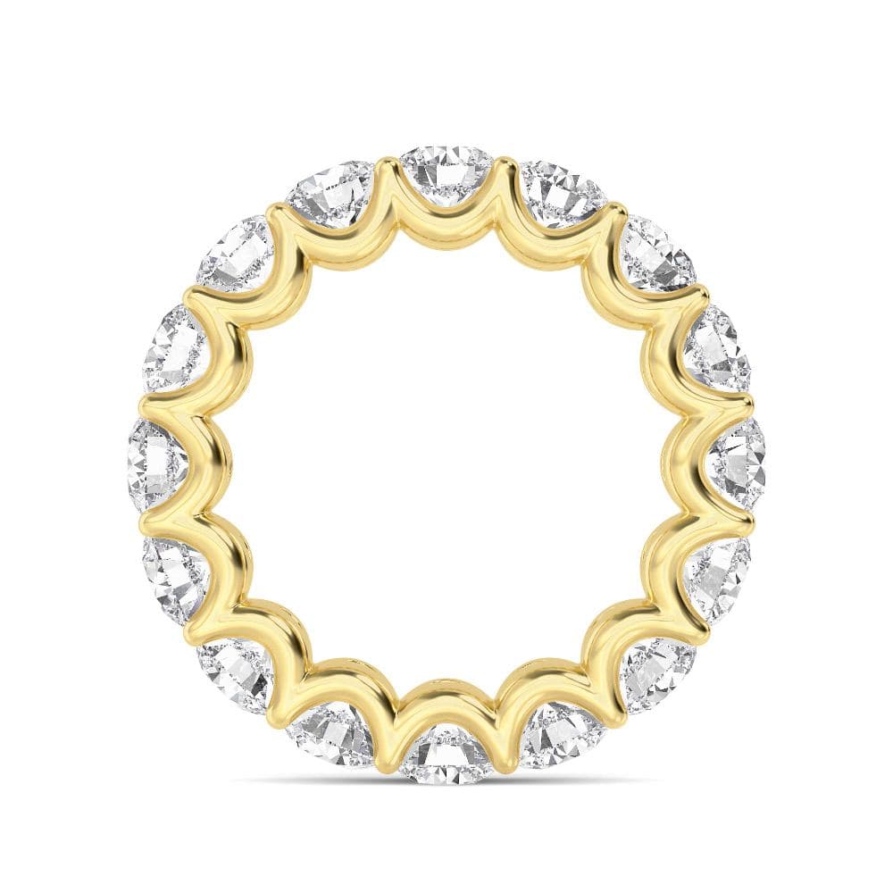 14K Yellow Gold Lab Grown Diamond Ring 6.50 ctw SJR59034-6.50CT
