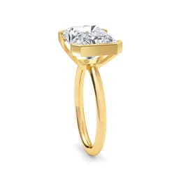14K Yellow Gold Lab Grown Diamond Engagement Ring 5.51 ctw SJR59667RDT-5.50CT
