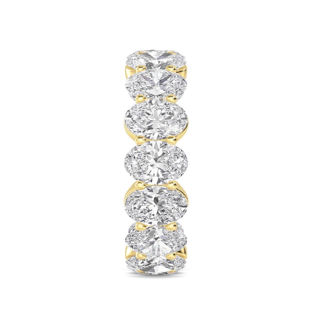 14K Yellow Gold Lab Grown Diamond Ring 8.00 ctw SJR59982OV-8.00CT
