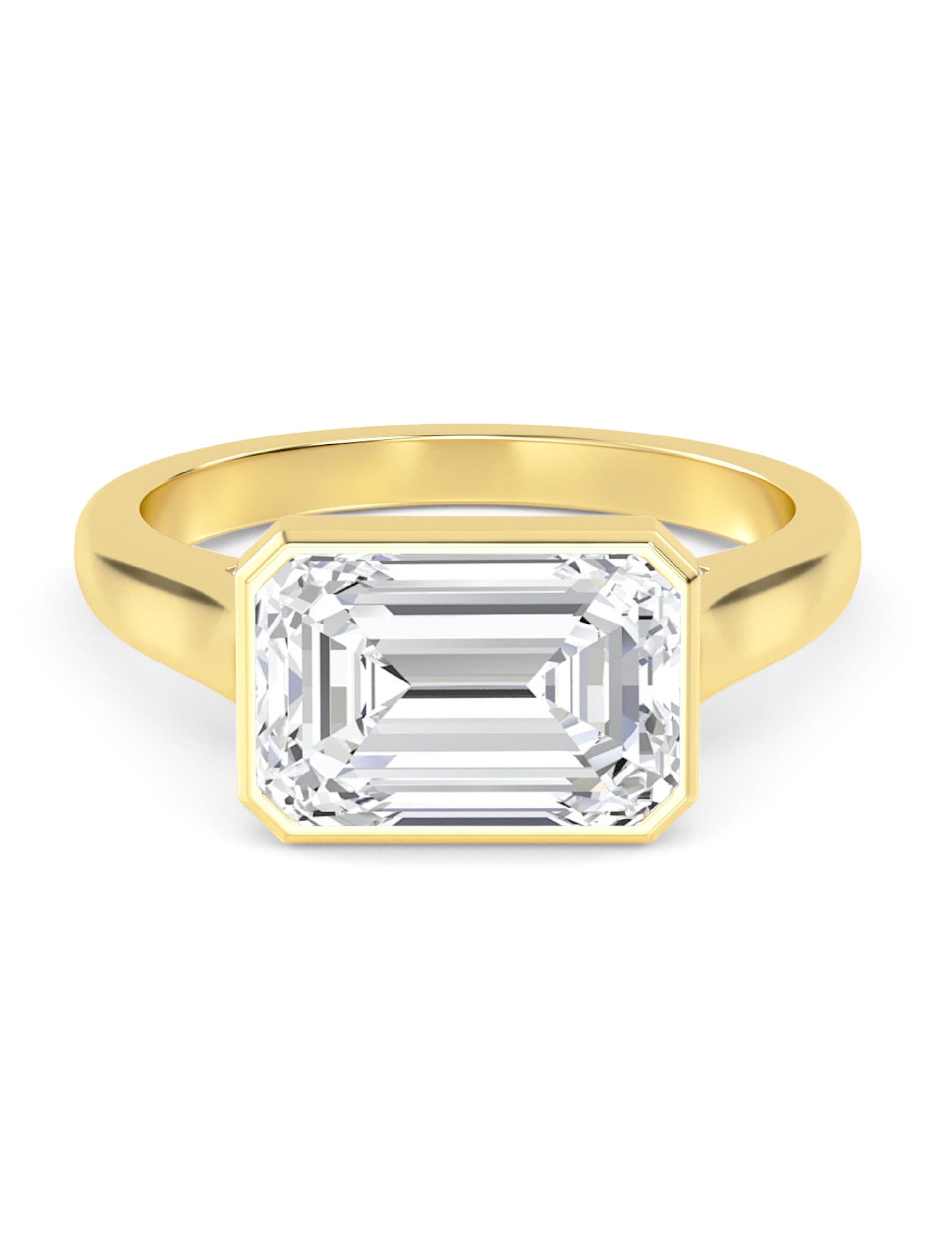 14K Yellow Gold Lab Grown Diamond Engagement Ring 3.11 ctw SJR60324RDT-3.00CT