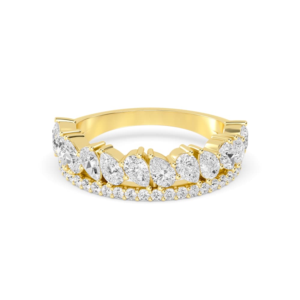 14K Yellow Gold Lab Grown Diamond Bands SJR60526-1.38CT