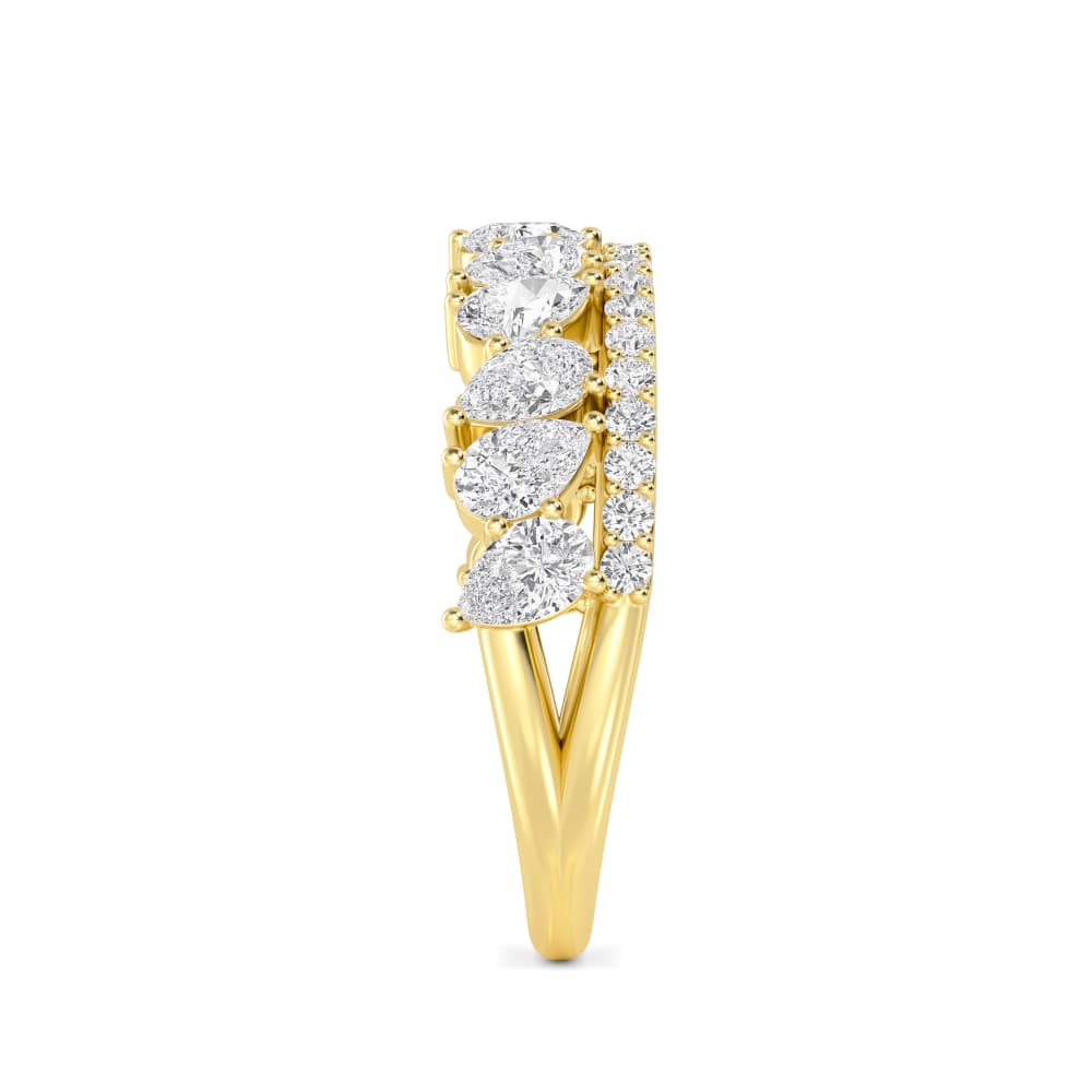 14K Yellow Gold Lab Grown Diamond Bands SJR60526-1.38CT