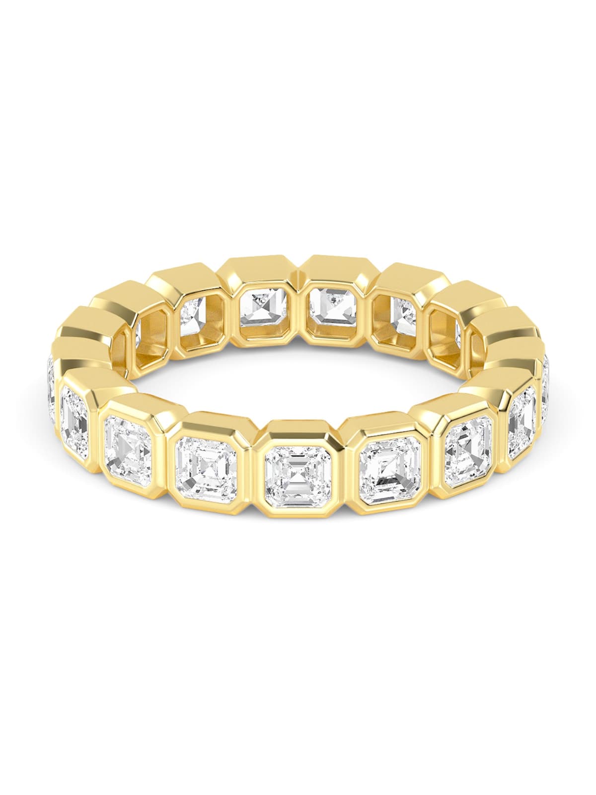 14K Yellow Gold Lab Grown Diamond Wedding Bands 3.84 ctw SJR60534ASS-3.83CT