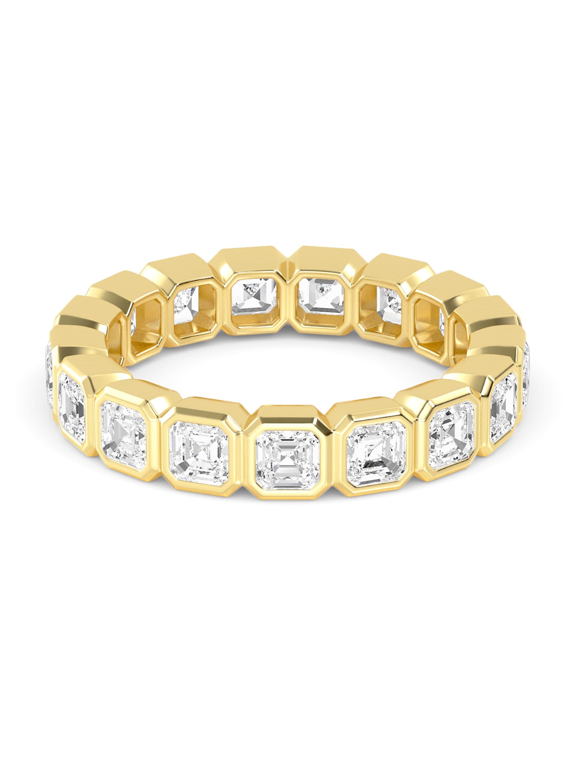 14K Yellow Gold Lab Grown Diamond Wedding Bands 3.84 ctw SJR60534ASS-3.83CT