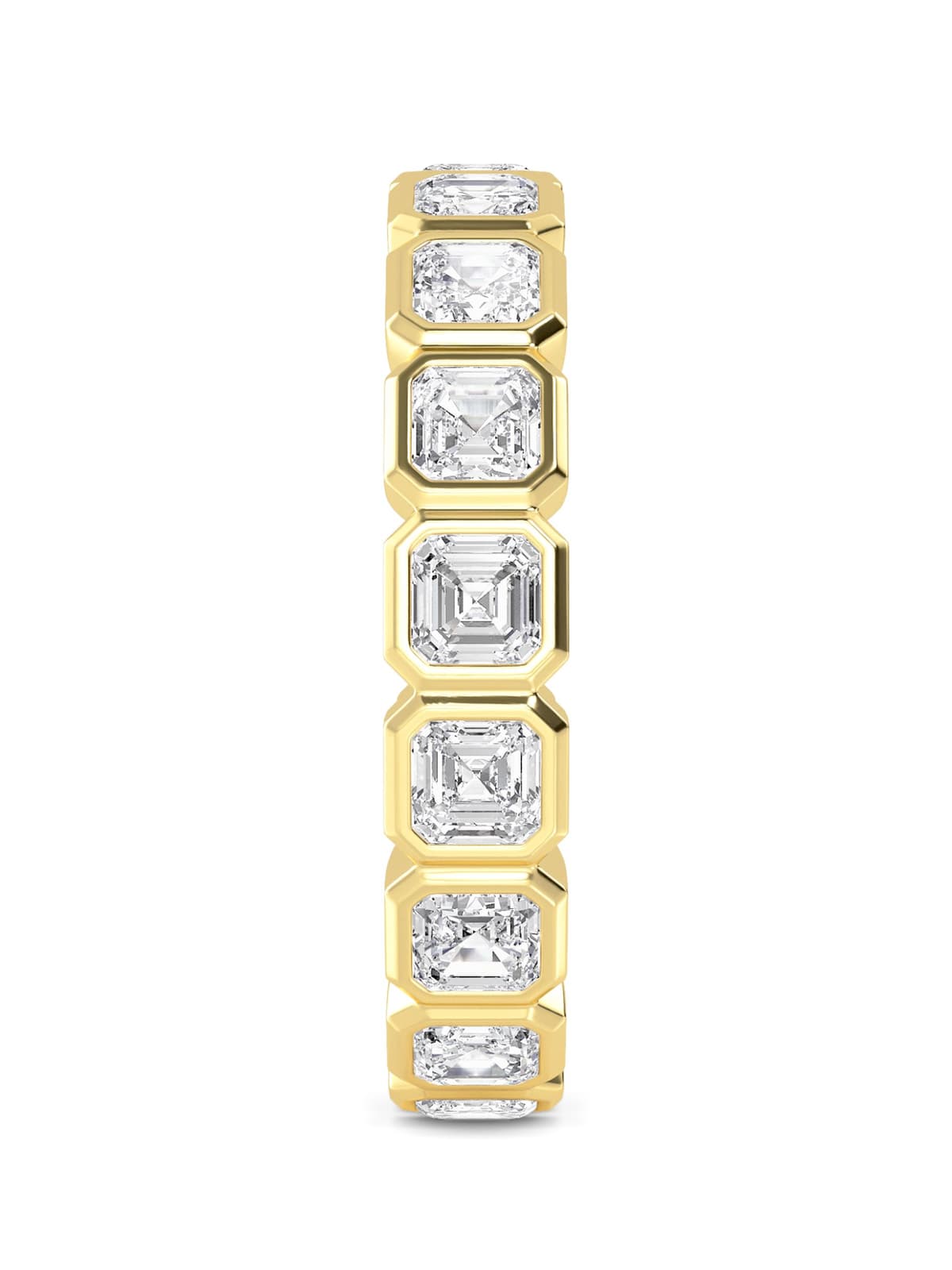 14K Yellow Gold Lab Grown Diamond Wedding Bands 3.84 ctw SJR60534ASS-3.83CT
