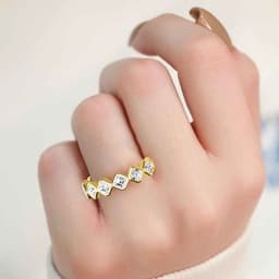14K Yellow Gold Lab Grown Diamond Ring1.83 ctw SJR60535ASS-1.83CT