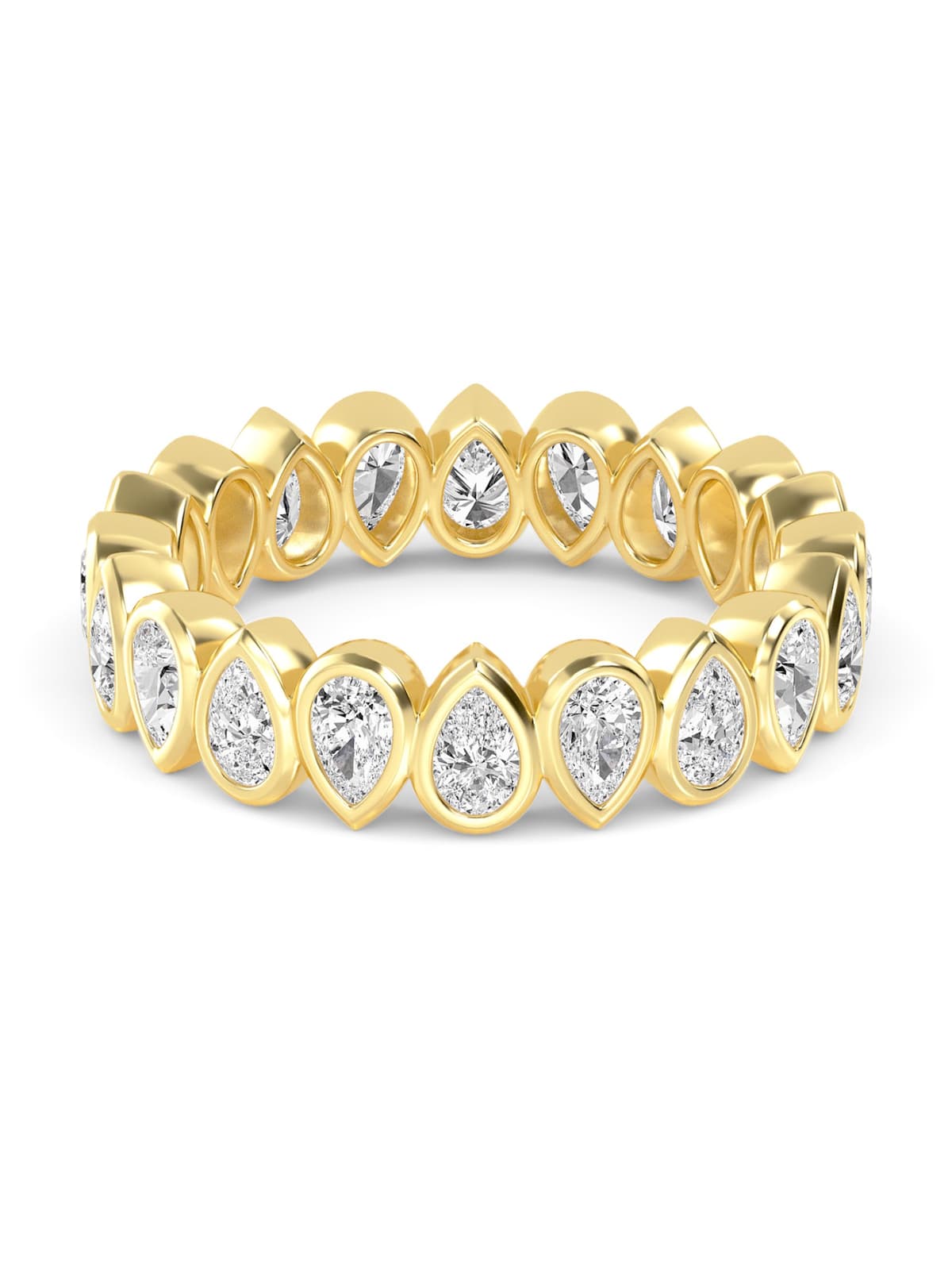 14K Yellow Gold Lab Grown Diamond Wedding Bands 1.72 ctw SJR60537PE-1.80CT