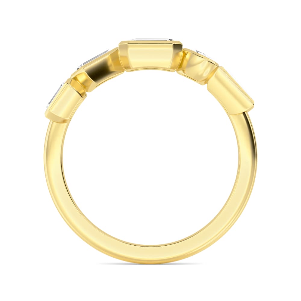 14K Yellow Gold Lab Grown Diamond Rings SJR60639MS-0.75CT