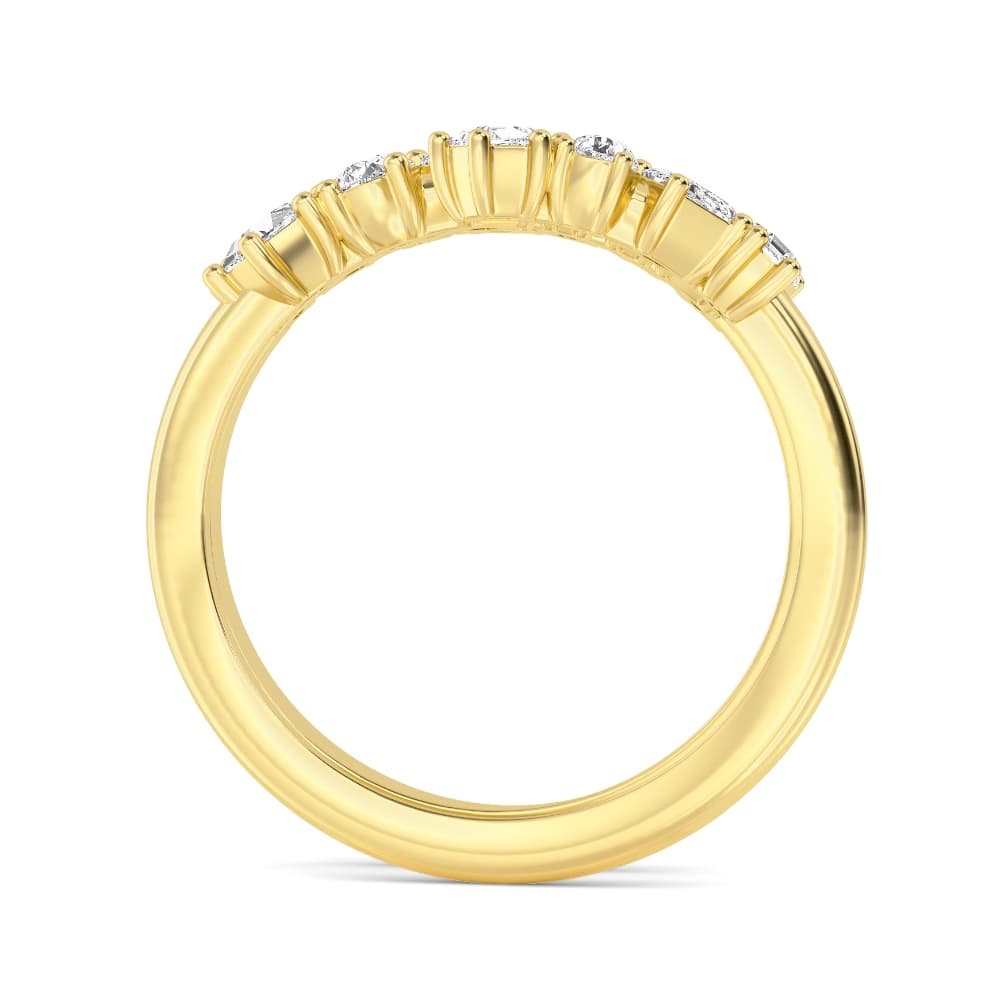 14K Yellow Gold Lab Grown Diamond Rings SJR60681MS-1.38CT
