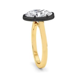 14K Yellow Gold Lab Grown Diamond Engagement  4.00 ctw SJR60968OV-4.00CT
