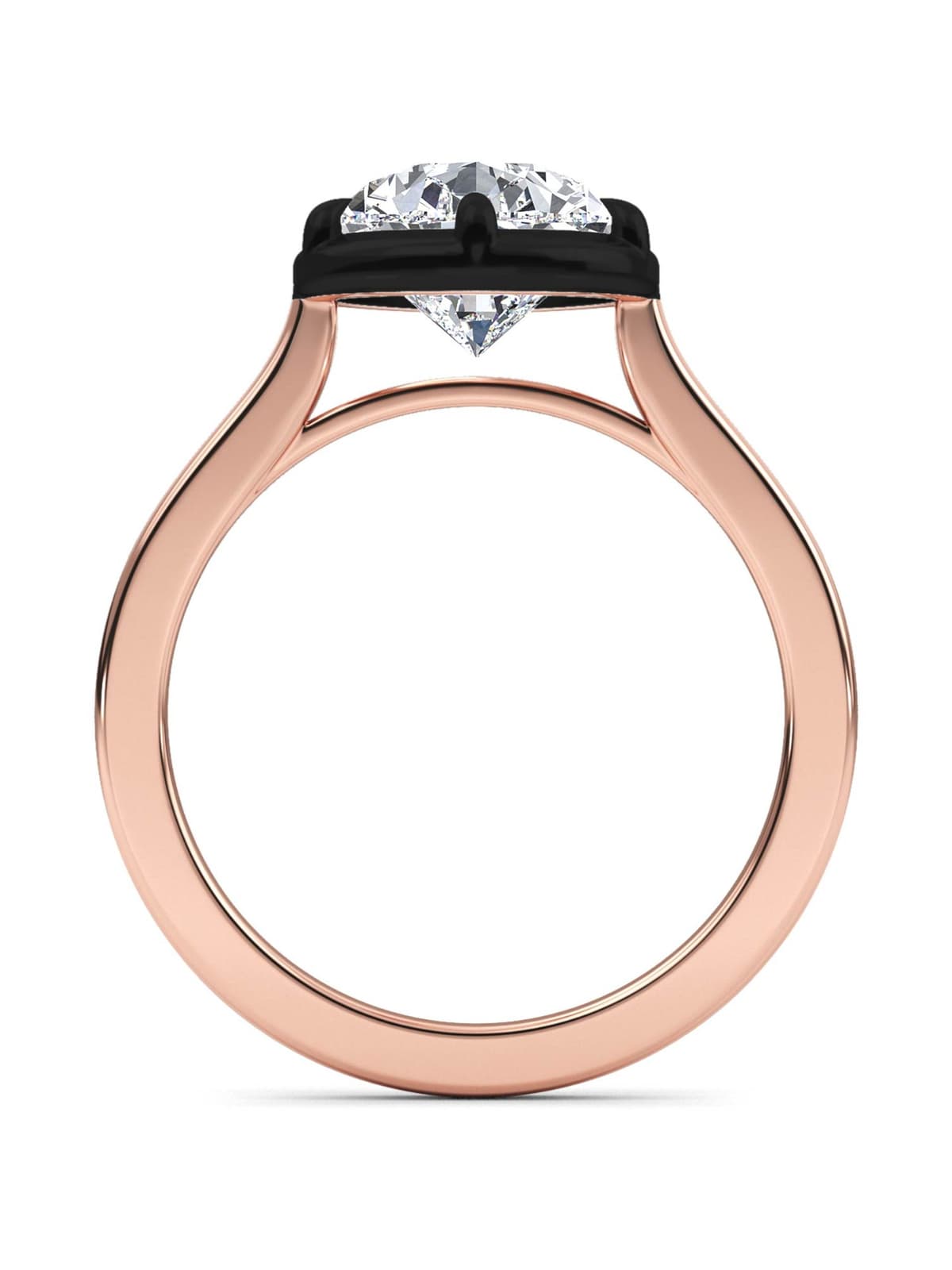14K Rose Gold Lab Grown Diamond Engagement  4.00 ctw SJR60968PE-4.00CT