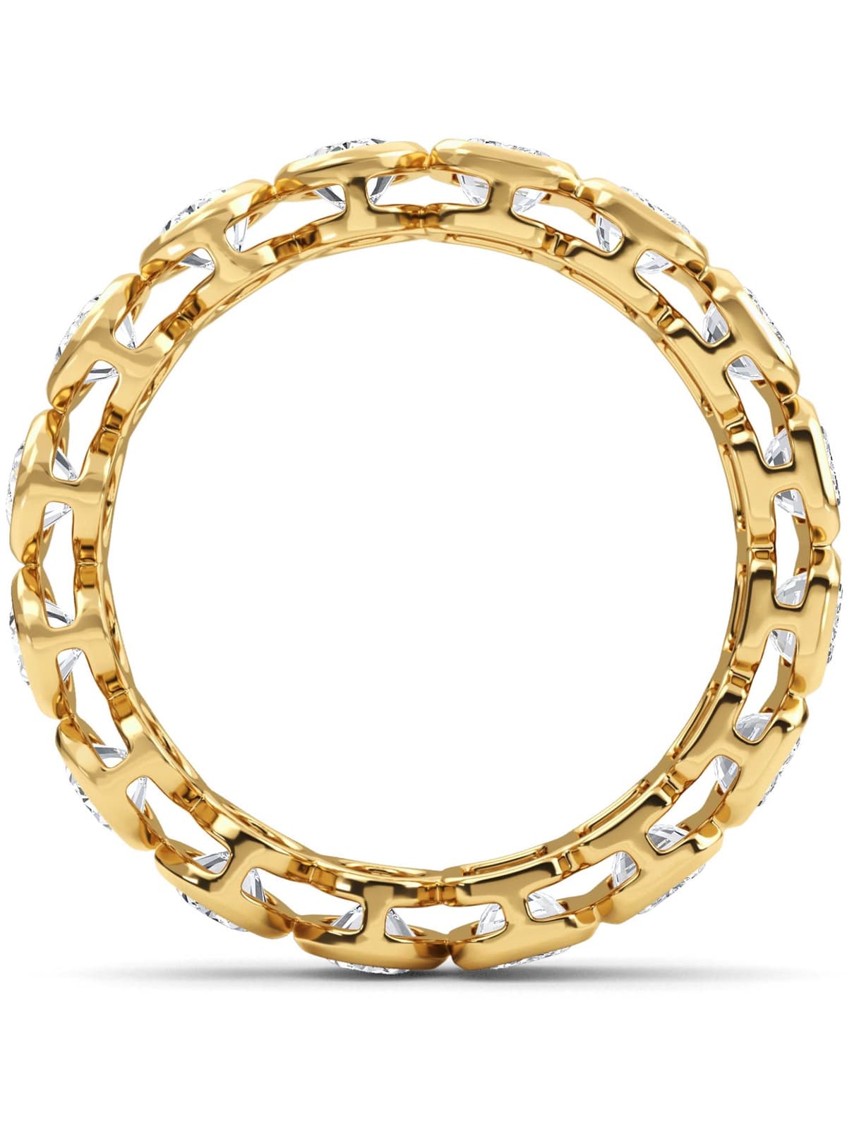 14K Yellow Gold Lab Grown Diamond Wedding Rings 2.99 ctw SJR61038-2.88CTB