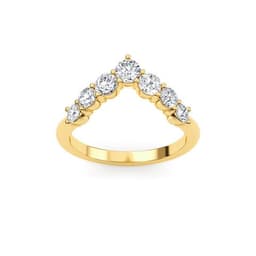 14K Yellow Gold Lab Grown Diamond RING 0.82 ctw SJR61294-0.83CT