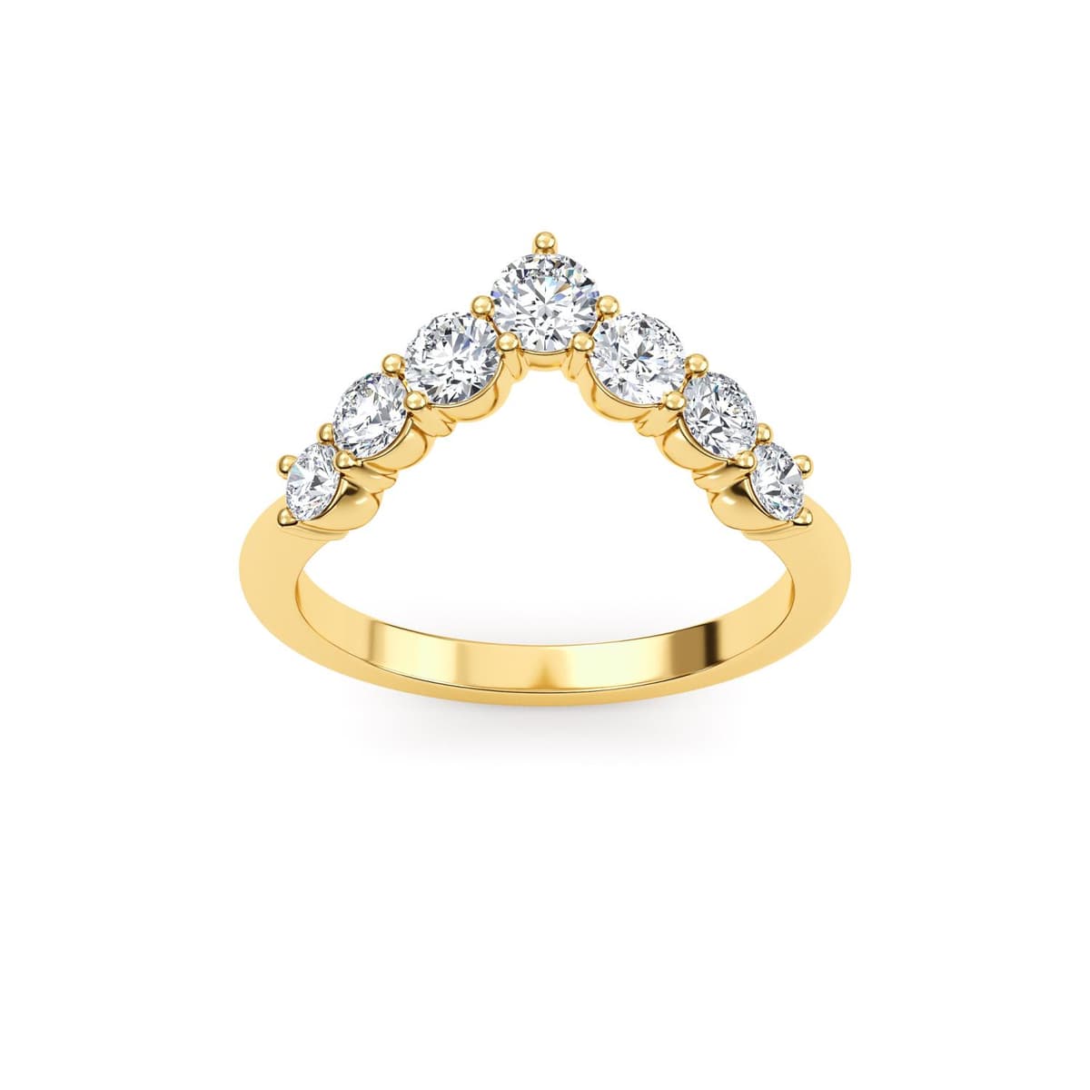 14K Yellow Gold Lab Grown Diamond RING 0.82 ctw SJR61294-0.83CT