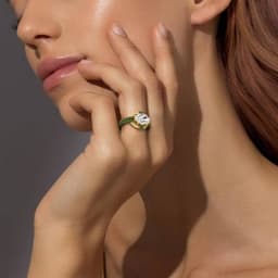 14K Yellow Gold Lab Grown Diamond RING 2.52 ctw SJR61423OV-2.00CT