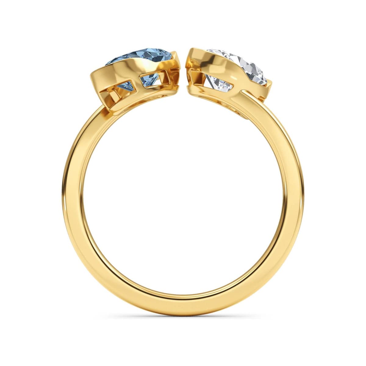 14K Yellow Gold Lab Grown Diamond RING 2.48 ctw SJR61477OV-2.50CT