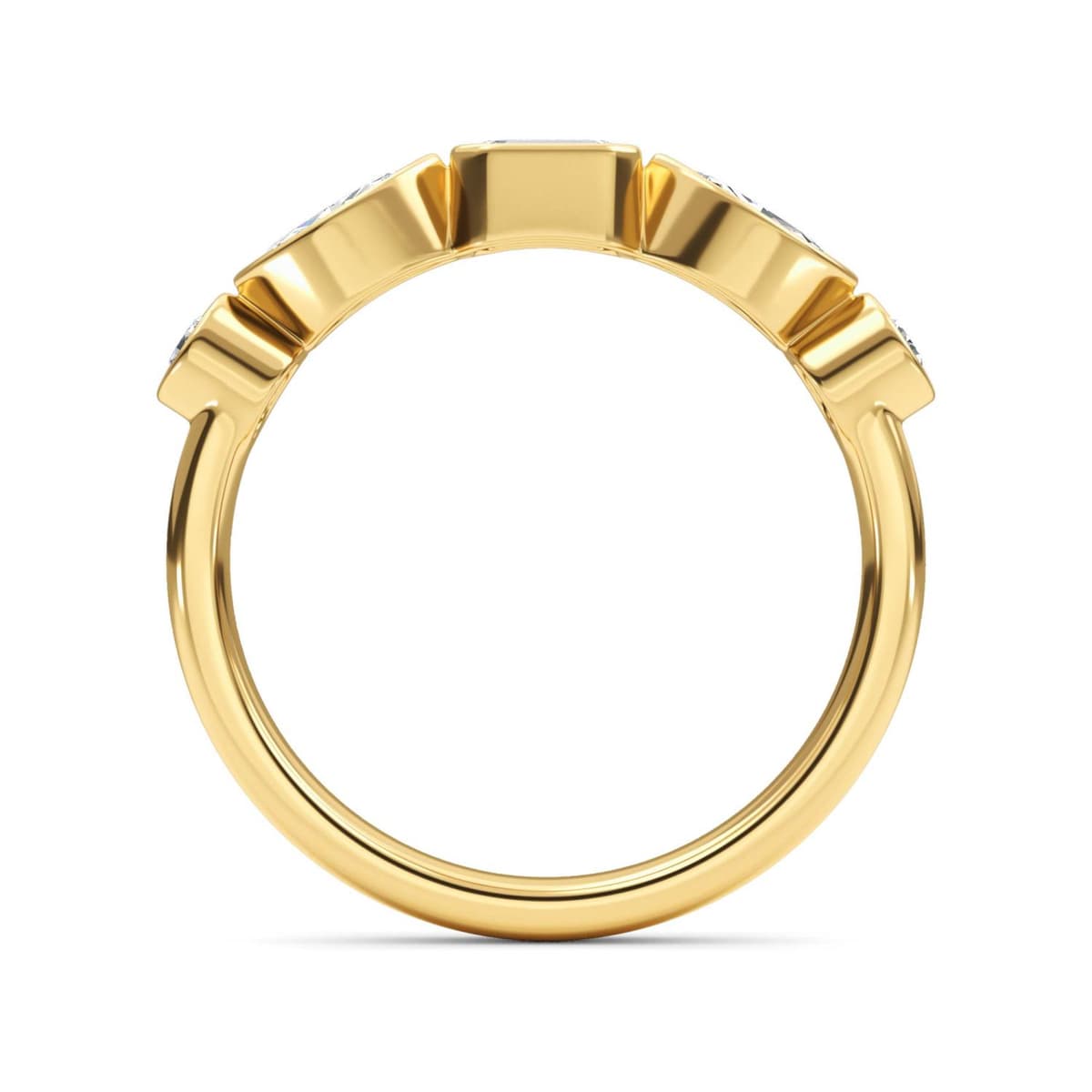 14K Yellow Gold Lab Grown Diamond RING 0.67 ctw SJR61499-0.68CT