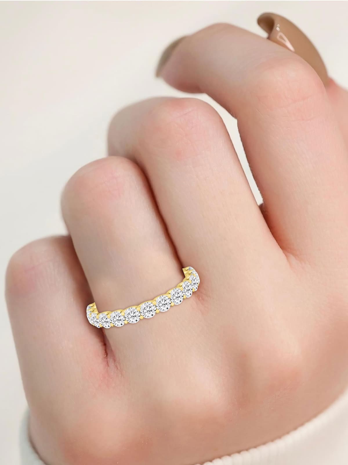 14K Yellow Gold Lab Grown Diamond WEDDING BANDS 2.06 ctw SJR61725-2.00CT