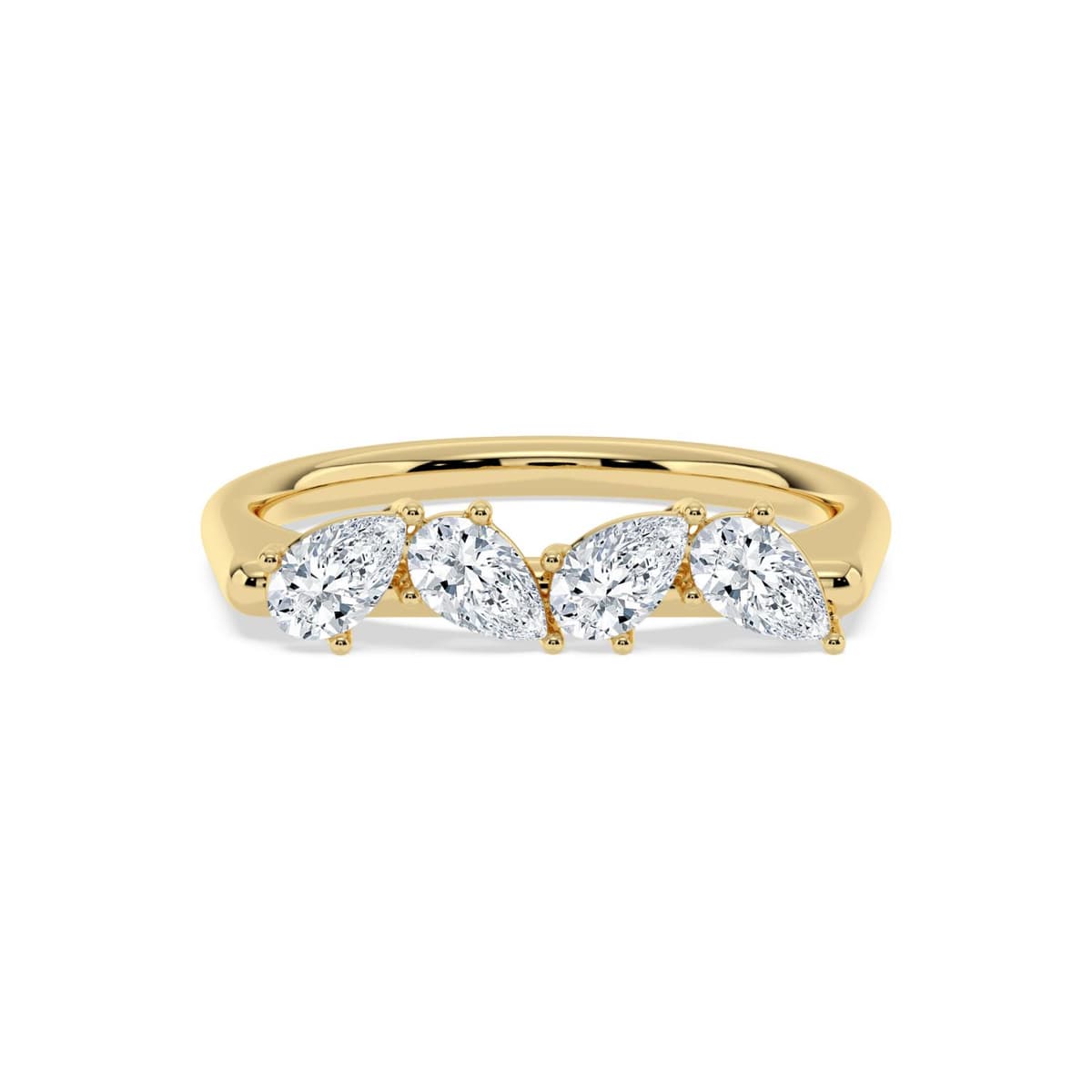 14K Yellow Gold Lab Grown Diamond RING 0.72 ctw SJR62328PE-0.68CT
