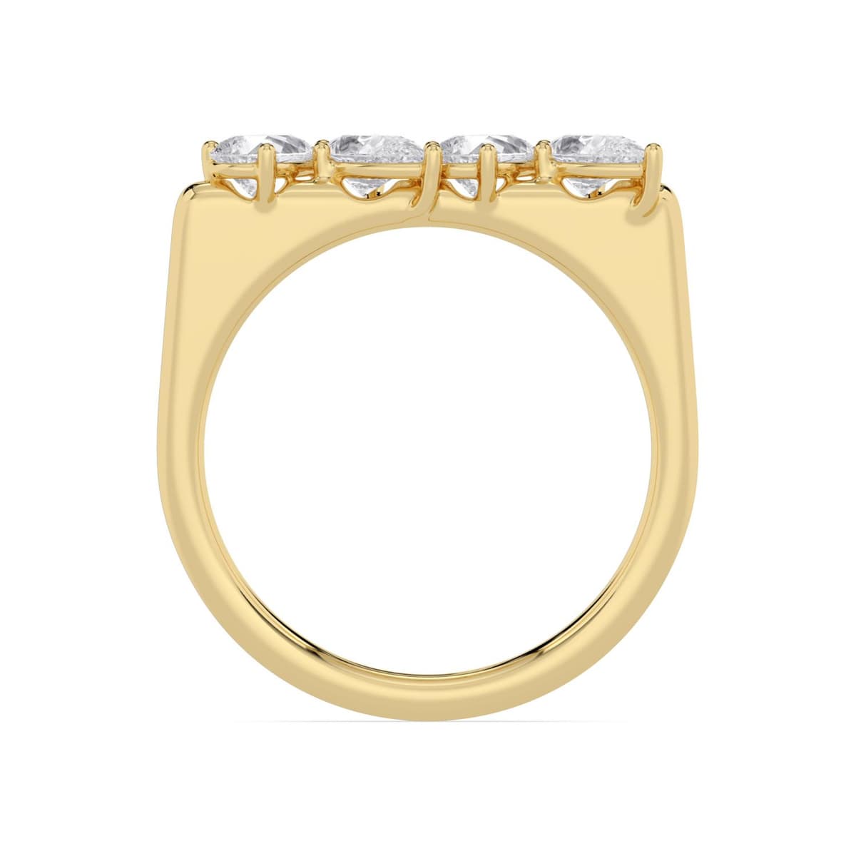 14K Yellow Gold Lab Grown Diamond RING 0.72 ctw SJR62328PE-0.68CT