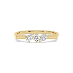 14K Yellow Gold Lab Grown Diamond RING 0.29 ctw SJR62401-0.33CT