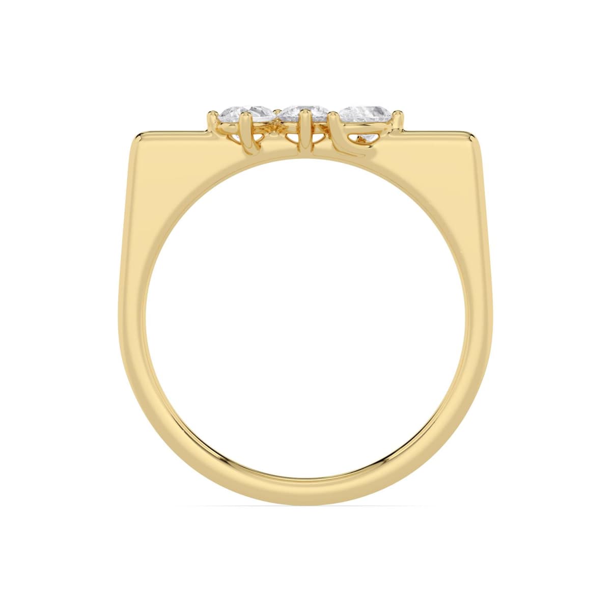 14K Yellow Gold Lab Grown Diamond RING 0.29 ctw SJR62401-0.33CT