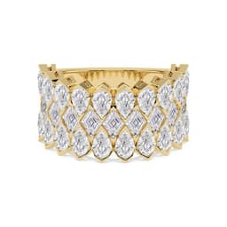 14K Yellow Gold Lab Grown Diamond RING 4.11 ctw SJR62447-4.00CT