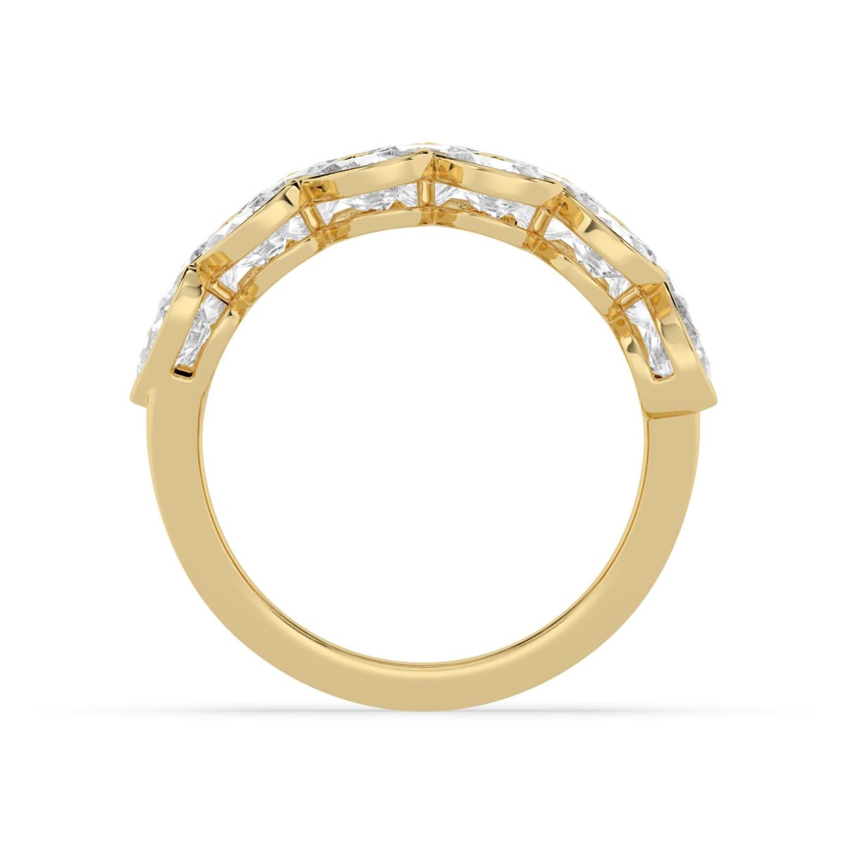 14K Yellow Gold Lab Grown Diamond RING 4.62 ctw SJR62449-4.38CT