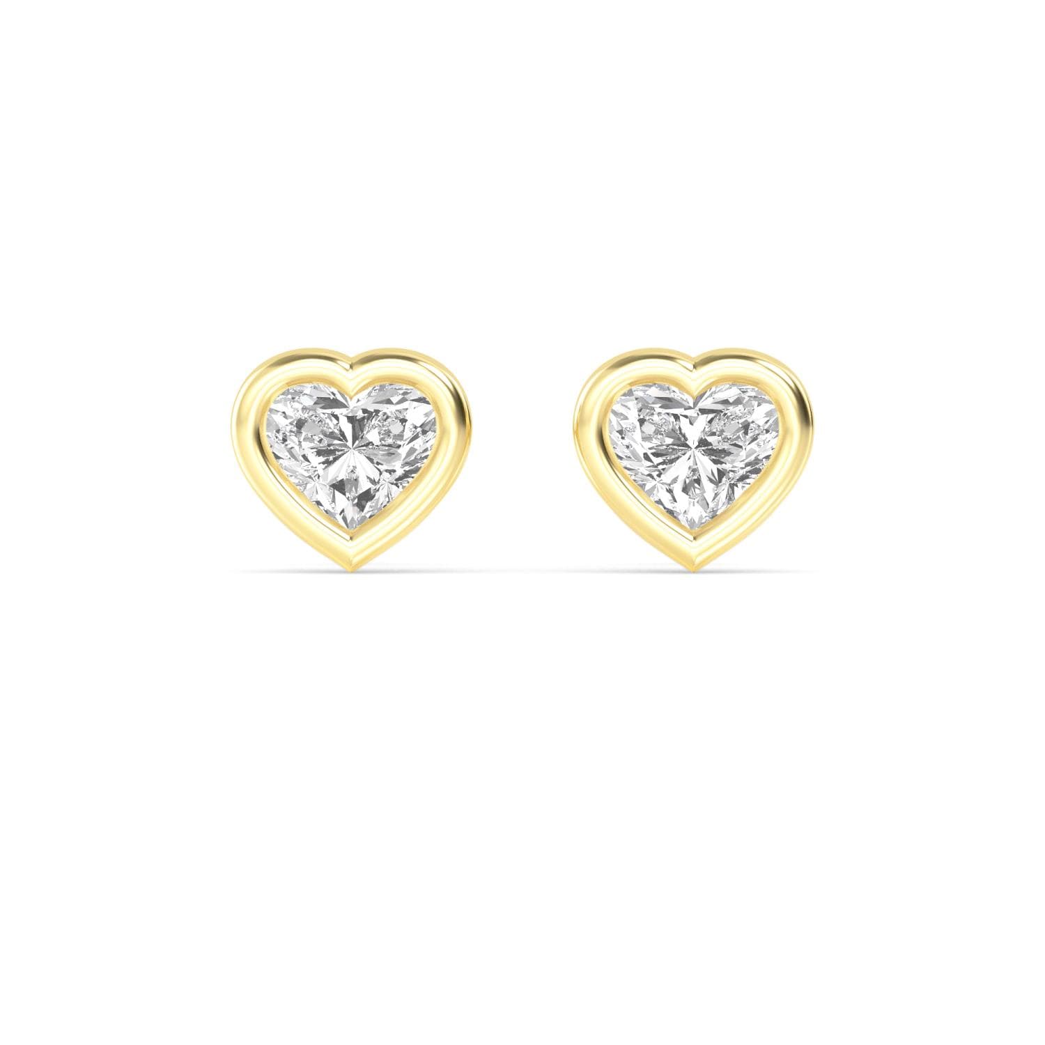 14K Yellow Gold Lab Grown Diamond EARRINGS 1.01 ctw SJE32903HT-1.00CT
